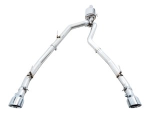 RAM 1500 Performance Exhaust - Rear - AWE Tuning - 0FG Dual Rear Exit Cat-Back - Chrome Silver - `09-`18